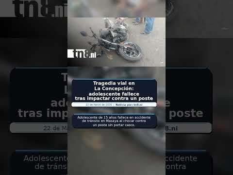 Tragedia vial en La Concepción: adolescente fallece tras impactar contra un poste