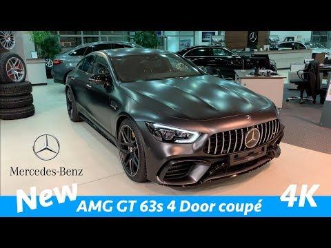 New Mercedes AMG GT 63s | 4 Door coupé 2019 - quick look in 4K (AMG exhaust sound!)