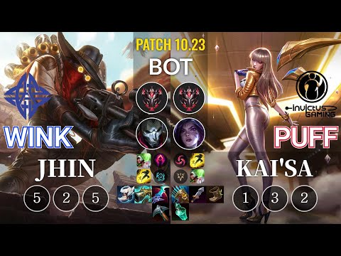 ES Wink Jhin vs IG Puff Kai'Sa Bot - KR Patch 10.23