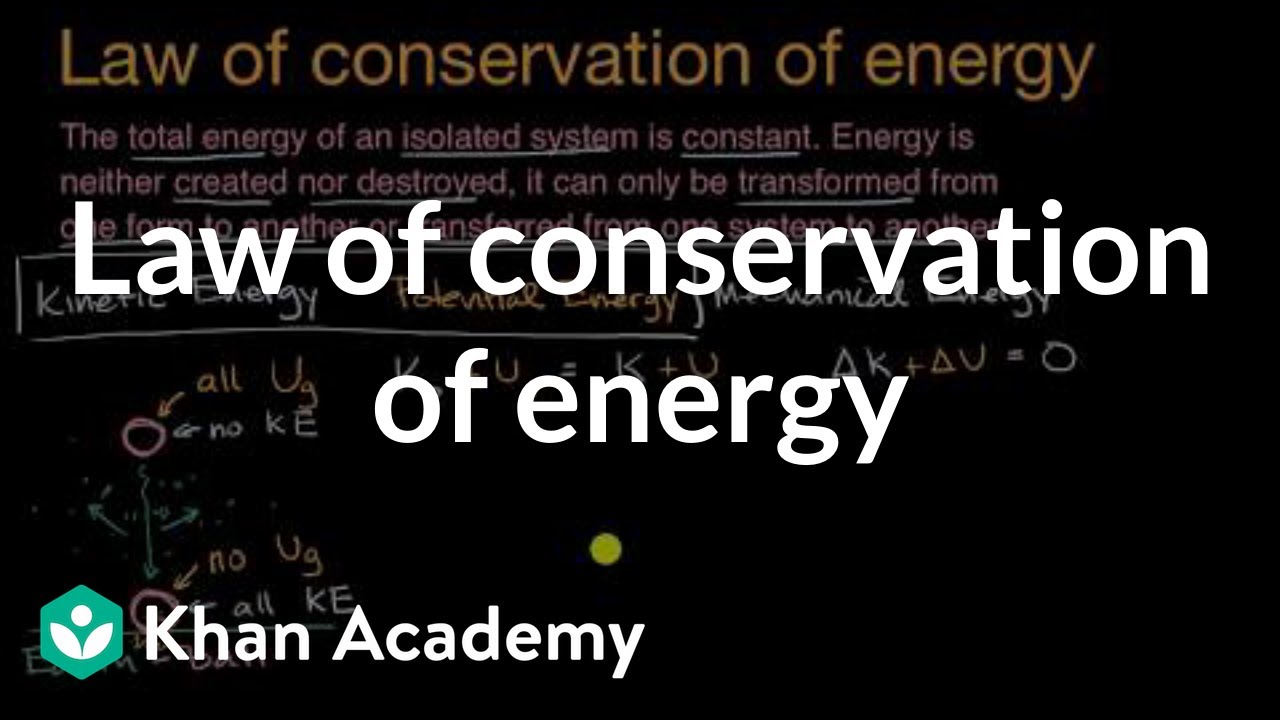 Law of conservation of energy | Work and energy | AP Physics 1 | Khan Academy