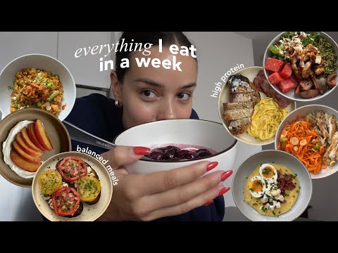 what I EAT in a busy week in NYC | high protein & balanced recipes