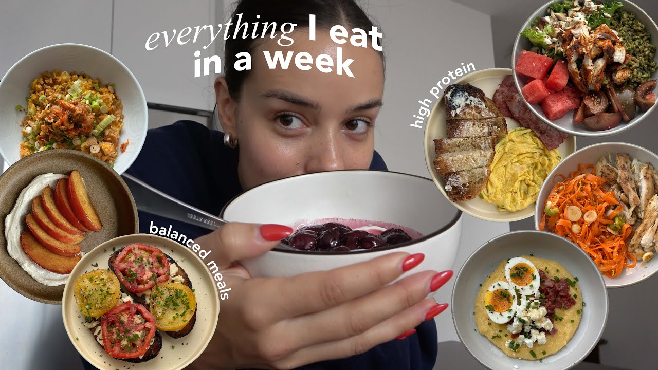 what I EAT in a busy week in NYC | high protein & balanced recipes