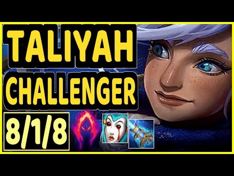 ΚINZU (TALIYAH) - 8/1/8 KDA CHALLENGER GAMEPLAY - EUW