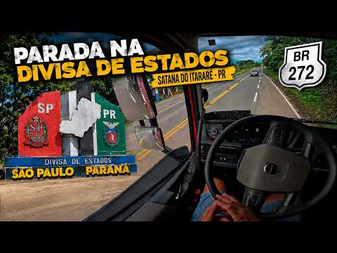 Parada na divisa de estados SPxPR / Santana do Itararé 