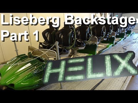 Liseberg Helix Backstage Tour & POV Onride - Liseberg Backstage Report English Helix Roller Coaster