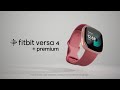 Fitbit GPS-Sportuhr Versa 4 Smartwatch Dunkelblau/Silber
