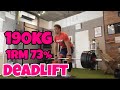 デッドリフト 180kg5 (1RM69%) Medium day 0713