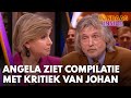 Angela de Jong ziet compilatie met kritiek van Johan: 'Ik heb enorm veel respect voor hem'