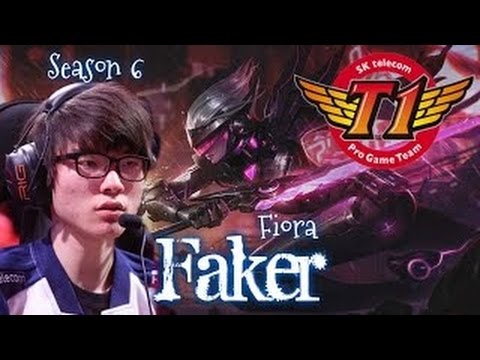 [Highlights ]SKT Faker Fiora vs Gangplank Top- LOL Rank Na soloQ- League of Legends