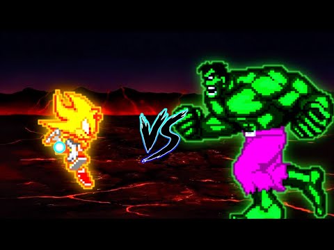 Sonic (all form) VS Hulk V2 in Jump Force Mugen 😱