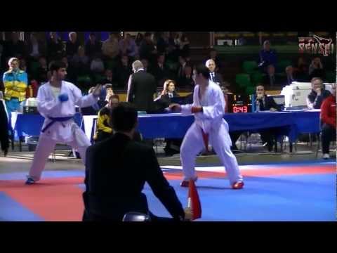 William Wierdis vs Claudio Carrubba - Final 83 kg - Campionati Italiani Kumite Junior Ostia 2012