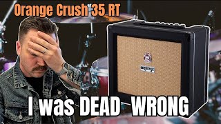 Video thumbnail for Orange Crush 35 RT vs. drums? updated review! by The Pedal Junkie