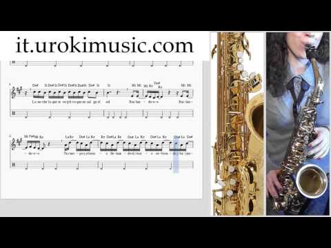 Lezioni di Sassofono Tenore Enrique Iglesias Bailando Melodia Tutorial Spartito Imparare Insegnante