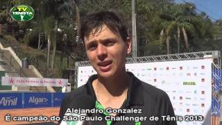 Alejandro Gonzalez é campeão do São Paulo Challenger de Tênis