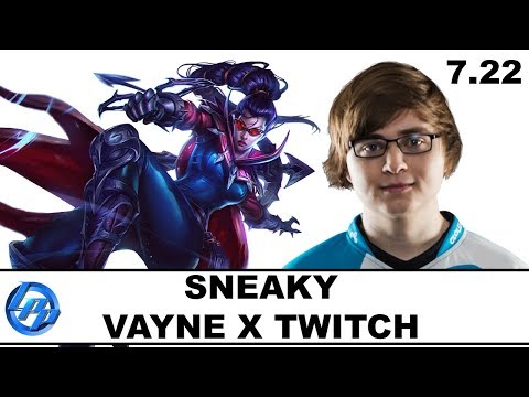 C9 Sneaky - Vayne Quadrakill - Patch 7.22