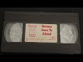 Barney Goes To School 1990 VHS