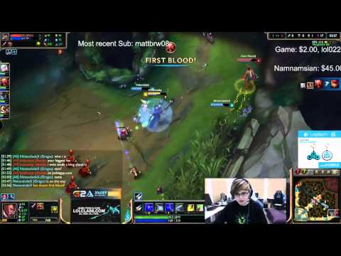 NintendudeX - Insane Gragas Gank ft Sneaky