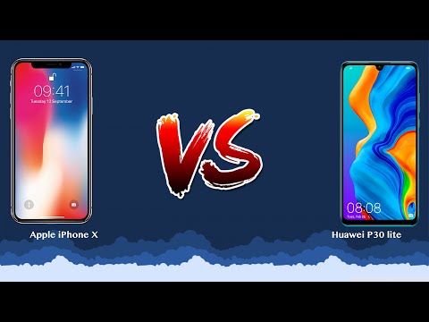 Apple iPhone X vs Huawei P30 lite   - Phone battle!