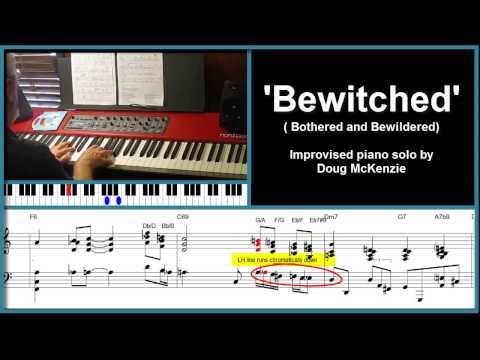 'Bewitched' (from Pal Joey) - solo jazz piano tutorial