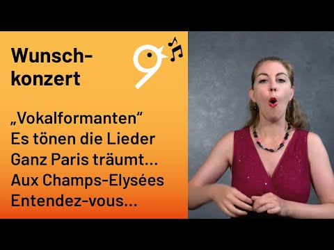 Einsingen um 9 - LIVE - vom 11. August 2022 mit Julia Schiwowa (Vokalformanten, Formanten)