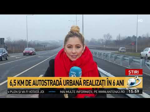 Deschiderea Autostrăzii Urbane a fost amânată în ultima clipă