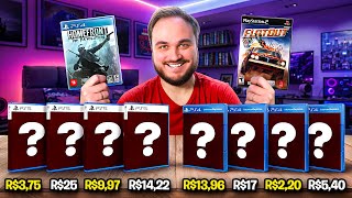 Comprei 10 BONS jogos com APENAS 100 reais
