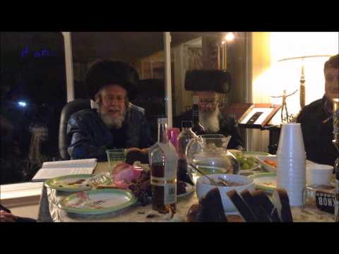 The Stropkover Rebbe At Melave Malka In Detroit - March 29, 2014