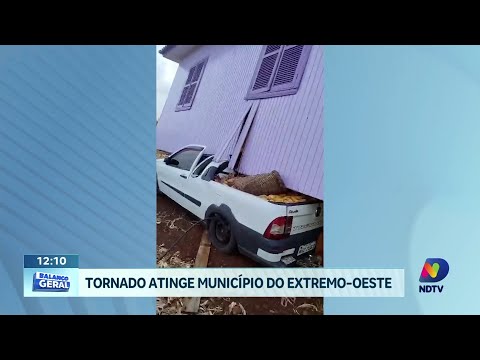 Tornado atinge município de Barra Bonita e deixa rastro de destruição