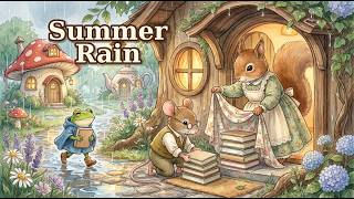 When Summer Rain Falls Over Your Village 🌧️ | Cozy Cottagecore Music & Rainy Ambience