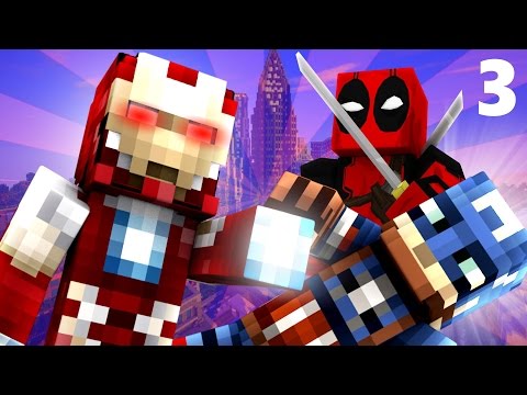 Deadpool: CAPTAIN AMERICA Civil War! Part 3: AVENGERS? (Minecraft Roleplay) S2E3