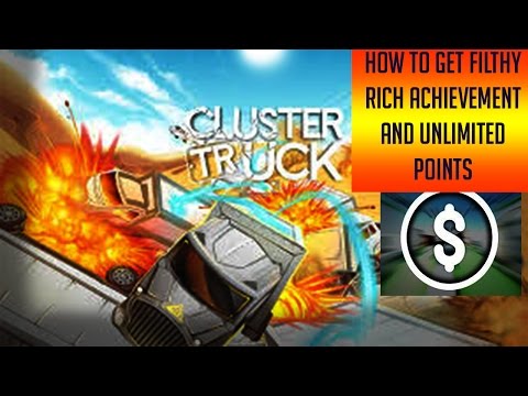 Clustertruck: How to get "Filthy Rich" Achievement and Unlimited points
