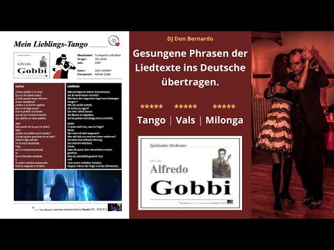 DJ Don Bernardo - Lyrics ins Deutsche übertragen - Orquesta Alfredo Gobbi