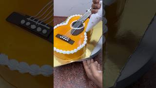 New design guitar cake decorating #Guitar #GuitarCake #shorts