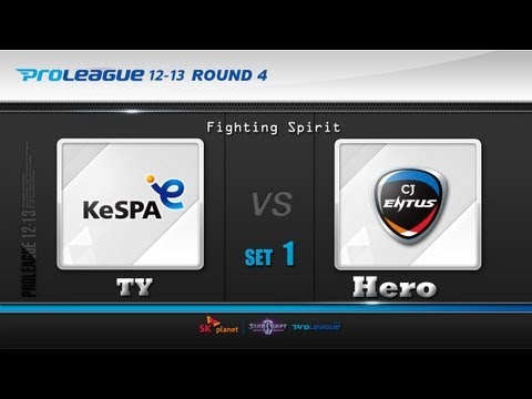 [04.07] TY(8th) vs Hero (CJ) TvP 1SET  Fighting Spirit - Starcraft2,esportstv,SPL