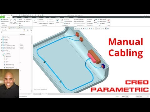 Creo Parametric - Manual Cabling Process (Video 1)