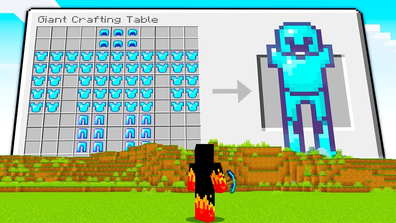 Os CRAFTINGS são GIGANTES no Minecraft! - O Filme