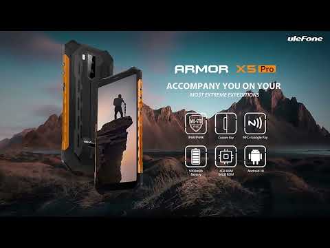 Ulefone Armor X5 Pro Rugged Phone, 4GB+64GB, IP68/IP69K Waterproof Dustproof Shockproof