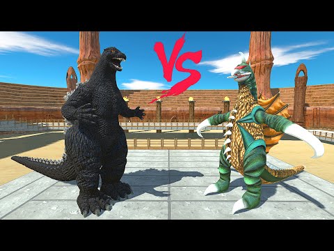 HEISEI GODZILLA VS GIGAN ARENA DEATH RUN - Animal Revolt Battle Simulator