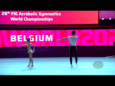 Belgium (BEL) - 2022 Acrobatic Worlds, Baku (AZE) - Balance Qualification  Mixed Pair