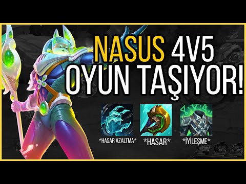 NASUSLA 4V5 OYUN NASIL KAZANILIR?  | NASUS VS WUKONG ÖĞRETİCİ ÜST KORİDOR