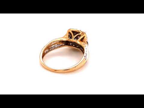 10K Yellow Gold 1ct. TDW Diamond Composite Ring (H-I,SI1-SI2)