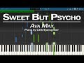 Ava Max - Sweet But Psycho (Piano Cover) Synthesia Tutorial by LittleTranscriber