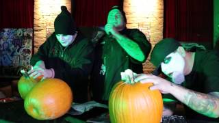 Day 3- Twiztid, Blaze Ya Dead Homie, &amp; The R.O.C. enter a pumpkin carving contest Part 1 of 2