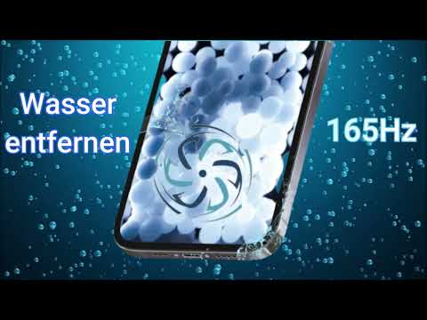 165-Hz-Sound, um Wasser aus dem iPhone-Lautsprecher zu extrahieren