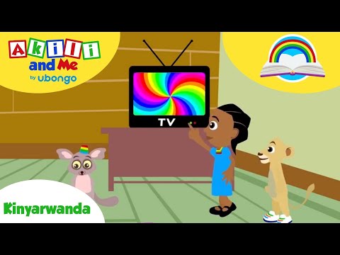Akili n'inshuti ze mu isi ya televiziyo | Iga Icyongereza | Ibiganiro by'amashusho bigenewe abana