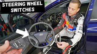 HYUNDAI STEERING WHEEL SWITCH CONTROLS REMOVAL REPLACEMENT CRUISE CONTROL SWITCH
