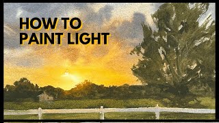 How to Paint Strong Light in Watercolor - 3 Keys