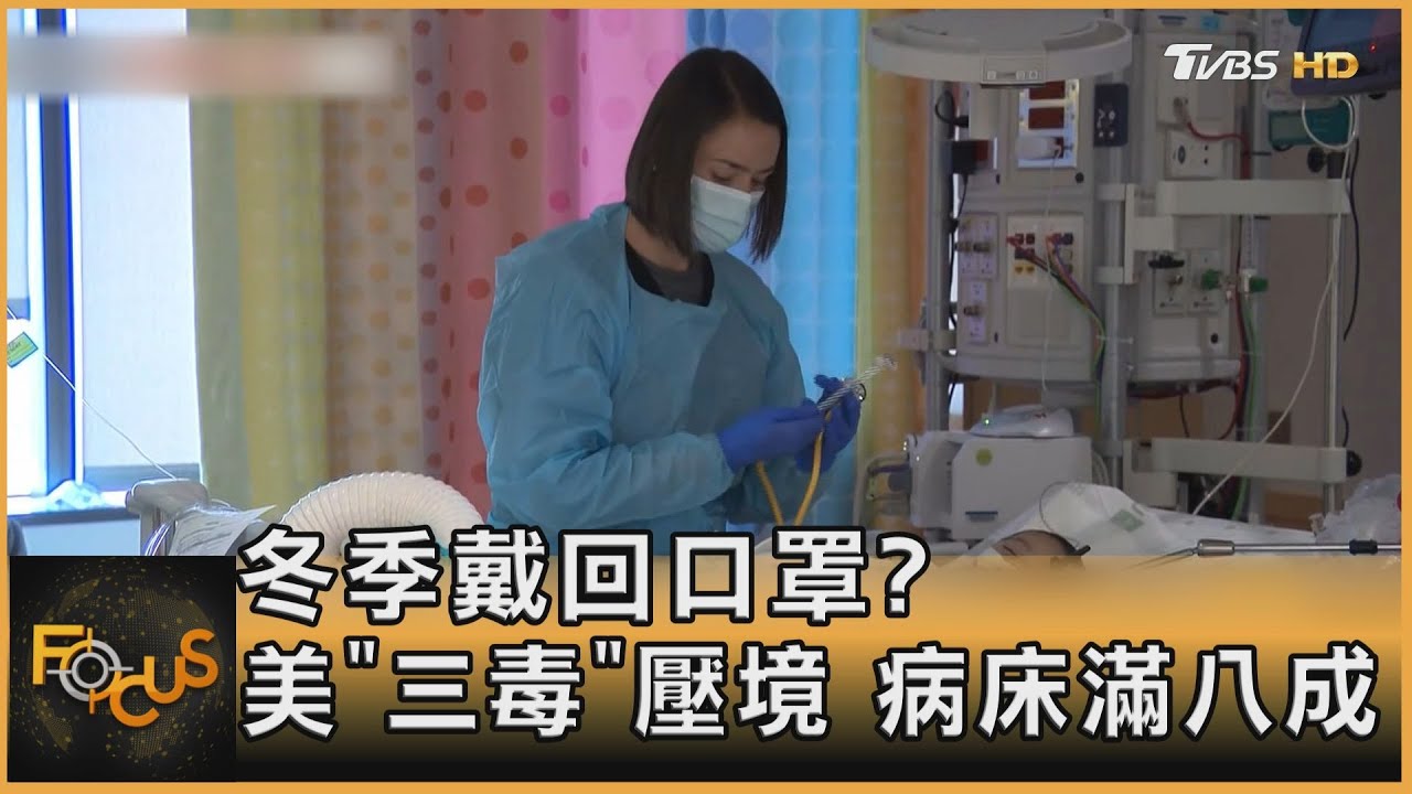 冬季戴回口罩？美「三疫」壓境　病床滿八成