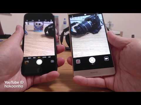 iPhone 7 vs Huawei P9 Plus インターフェース/カメラ/バッテリー (iPhone7 vs Huawei P9 Plus 介面/相機/電量)