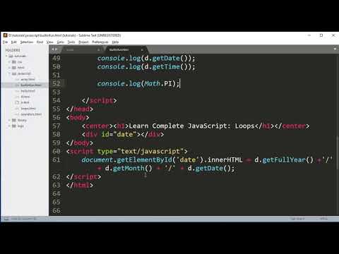 JavaScript Date and Math Functions in Hindi Part9